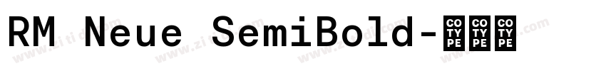 RM Neue SemiBold字体转换